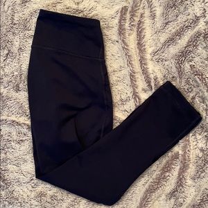 Navy Cropped Leggings with Pockets XS 90 Degree